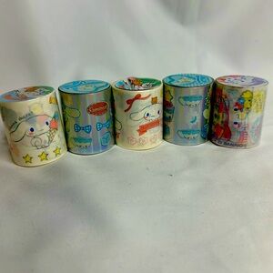 Sanrio Cinnamaroll Sparkle Washi Tape 2 Roll Pack